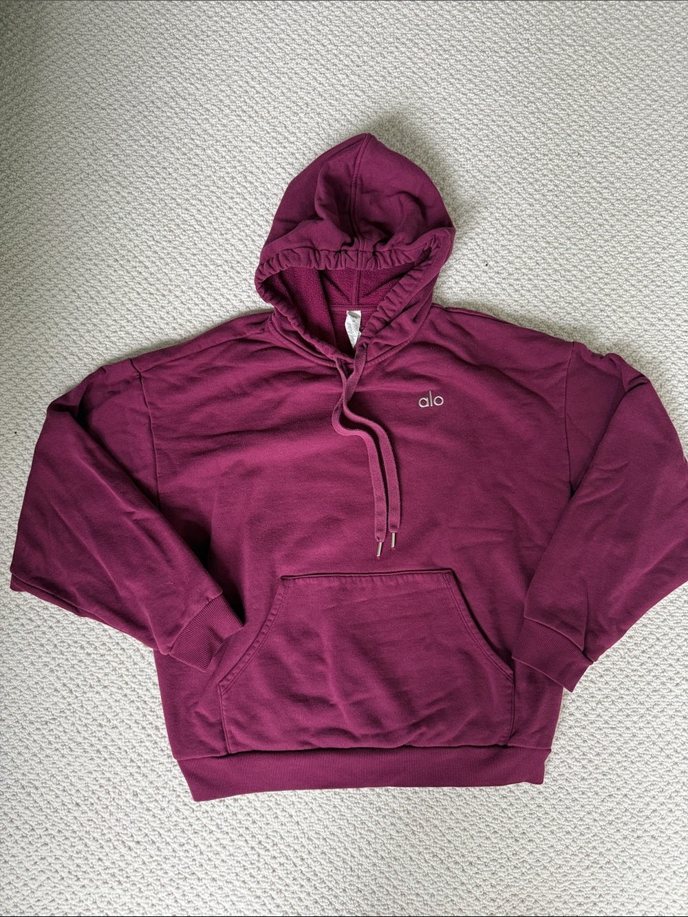ALO Yoga Burgundy Pullover Hoodie
